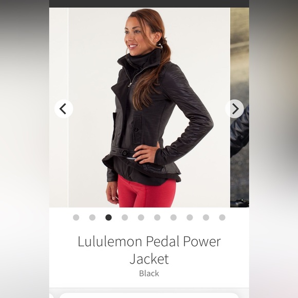 Lululemon Pedal Power Jacket Black Size 8 - Picture 2 of 9